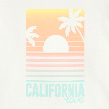 بيجاما شورت منقوشة بيضاء للفتيات